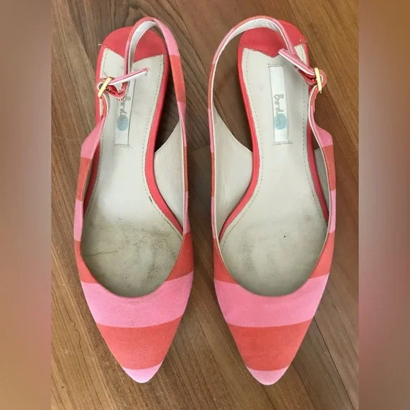 Boden Pink and Orange Flats - Picture 2 of 10